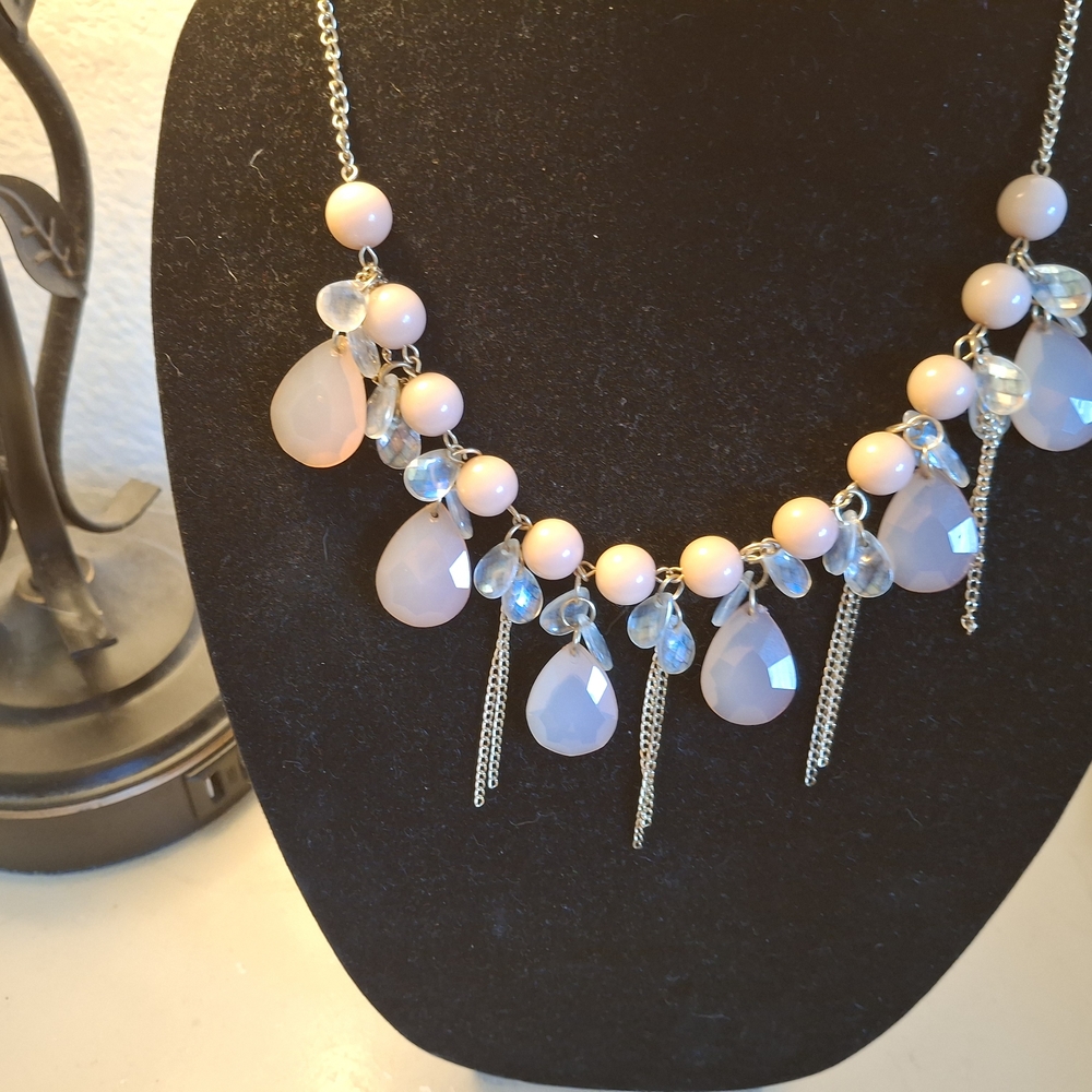 Pink and Silver Necklace